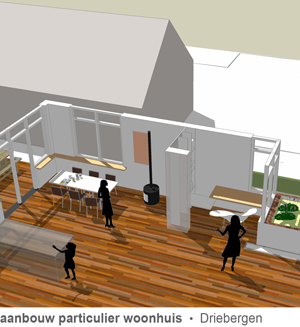 aanbouw particulier woonhuis driebergen